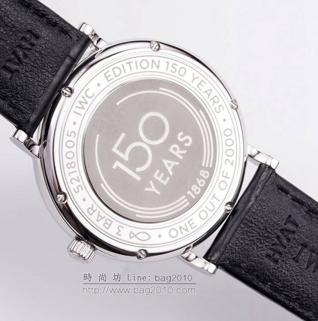 IWC手錶RSS匠心之作 日曆字體顯示 全自動機械男表 簡約款萬國表 萬國高端男士腕表  hds1510